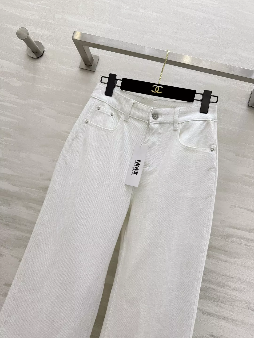 메종마르지엘라 미세 부츠컷 와이드 데님 팬츠 상세 이미지 2