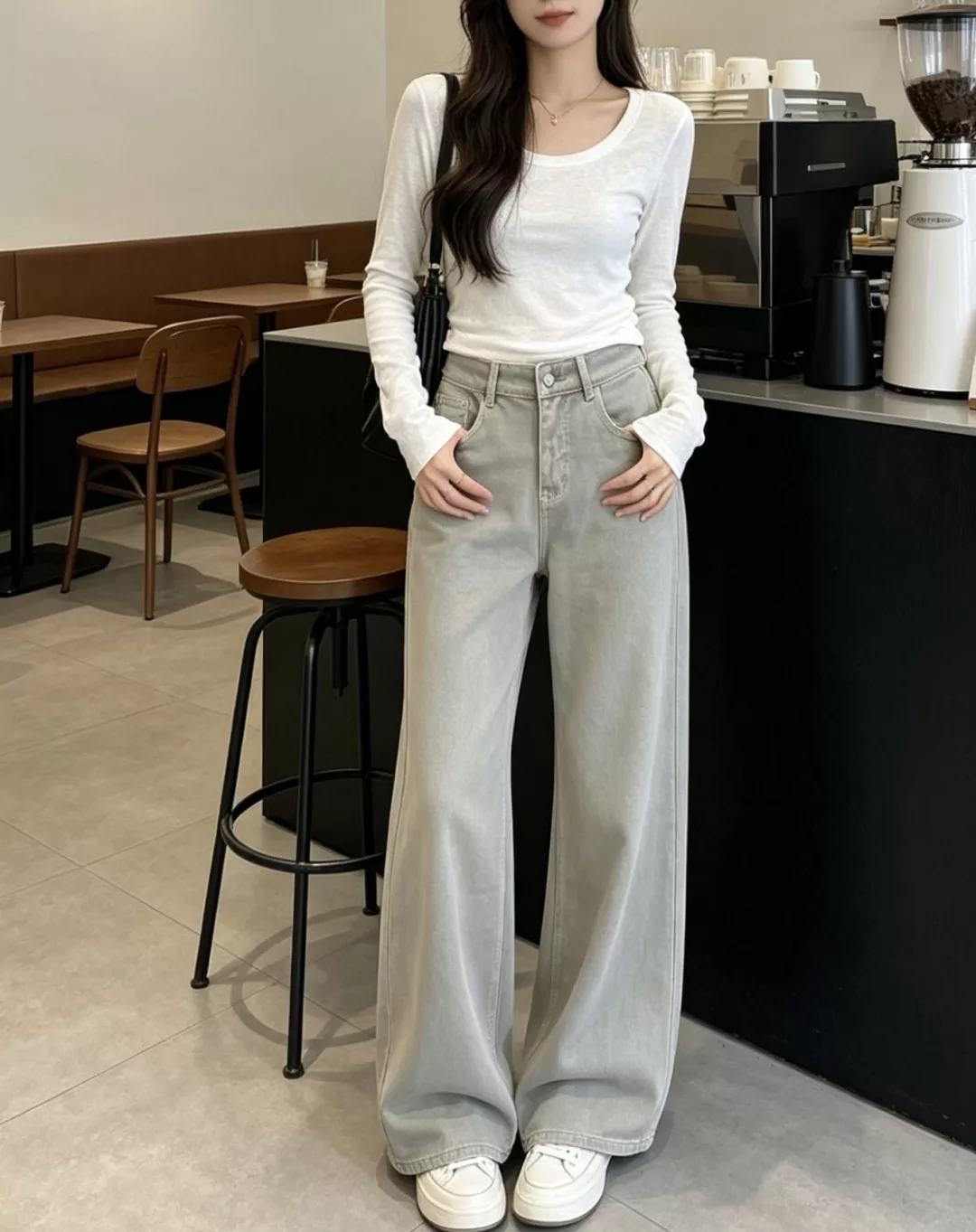 메종마르지엘라 미세 부츠컷 와이드 데님 팬츠 상세 이미지 24