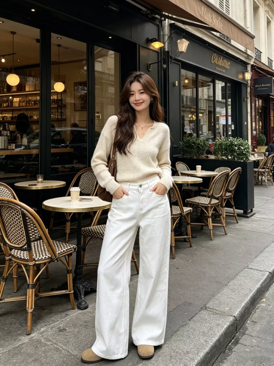 메종마르지엘라 미세 부츠컷 와이드 데님 팬츠 상세 이미지 12