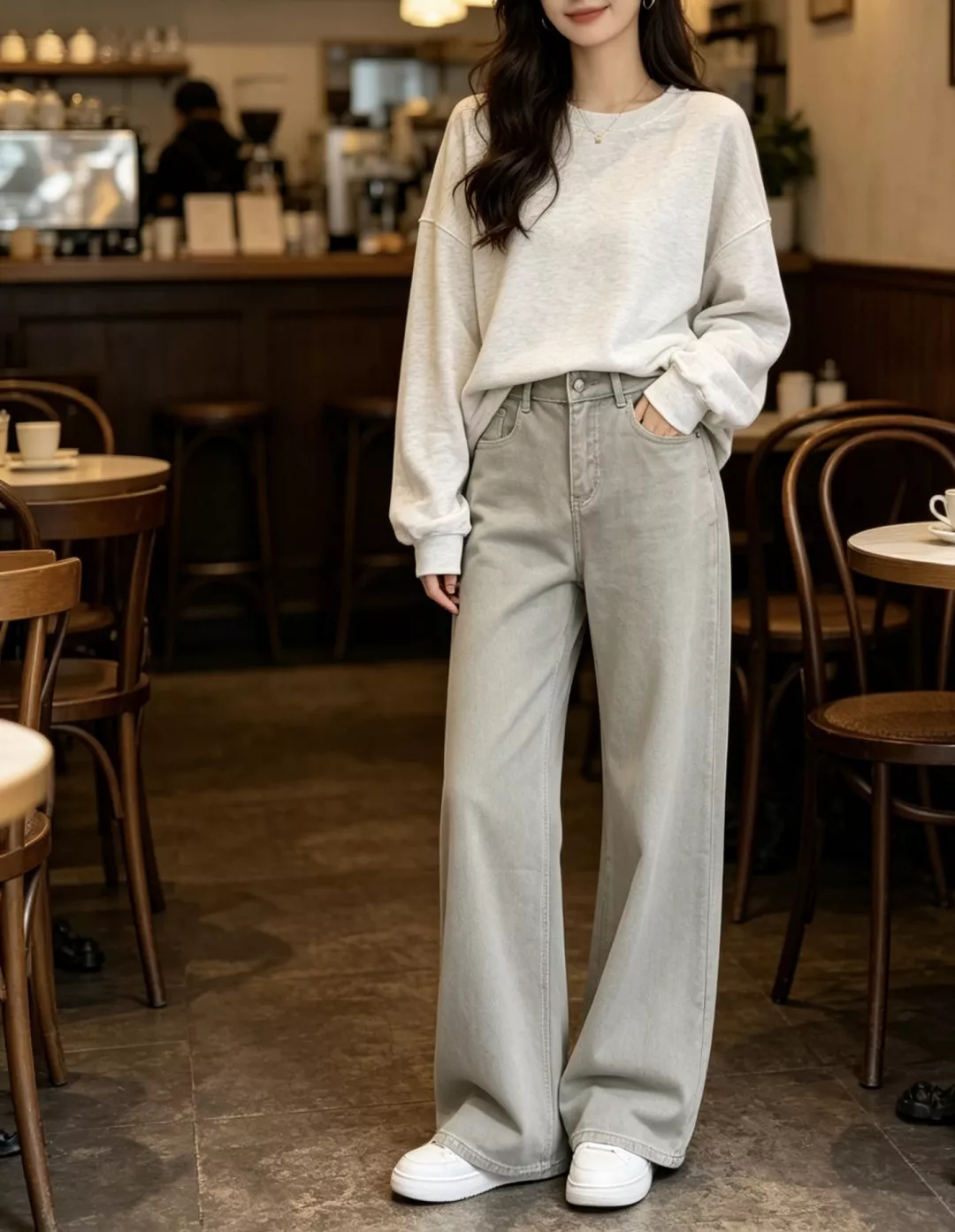 메종마르지엘라 미세 부츠컷 와이드 데님 팬츠 상세 이미지 25
