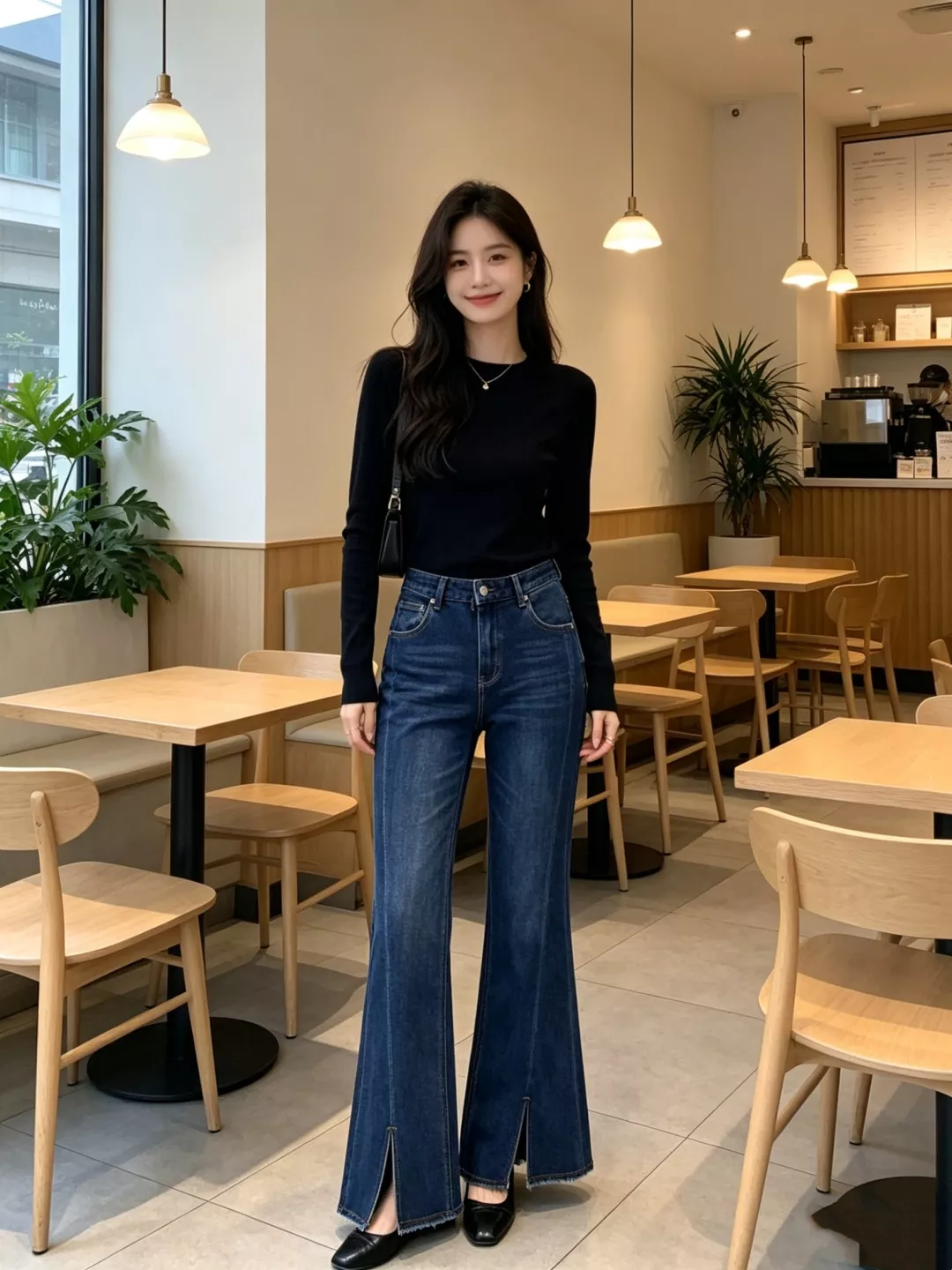 미우미우 빈티지 워싱 세미 부츠컷 데님 팬츠 상세 이미지 10