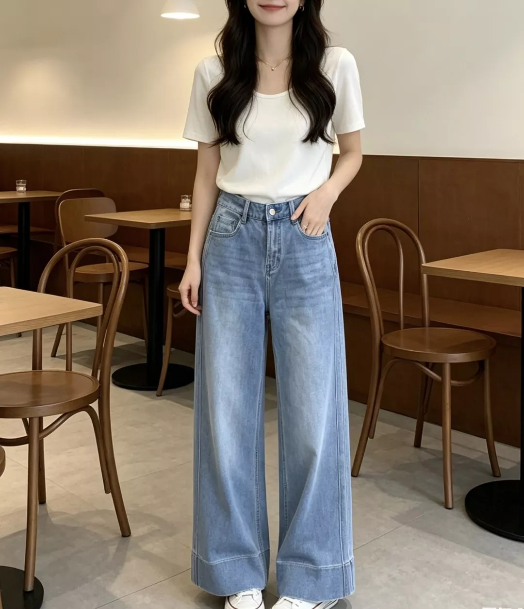로에베 와이드 레그 데님 팬츠 상세 이미지 18