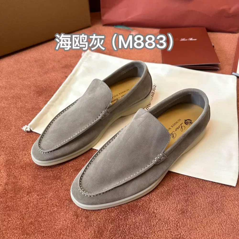 로로피아나 스웨이드 모카신 슈즈