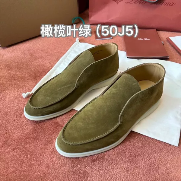 로로피아나 오픈 워크 모카신 슈즈
