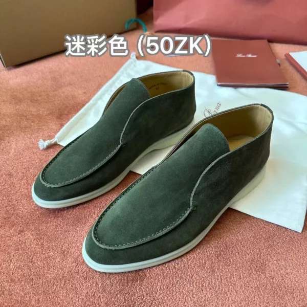 로로피아나 오픈 워크 모카신 슈즈