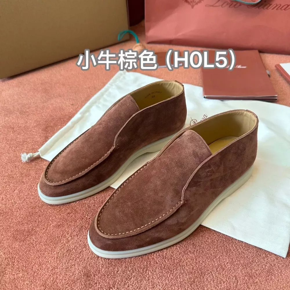 로로피아나 오픈 워크 모카신 슈즈