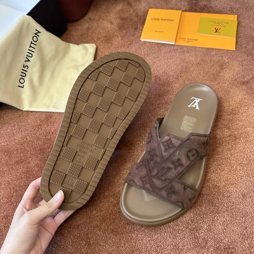 루이비통 모노그램 스웨이드 슬라이드 상세 이미지 6