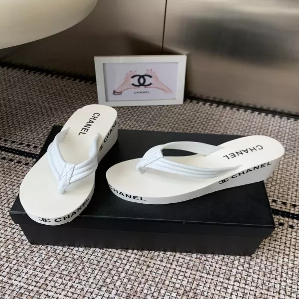 샤넬 플랫폼 조리 슬리퍼