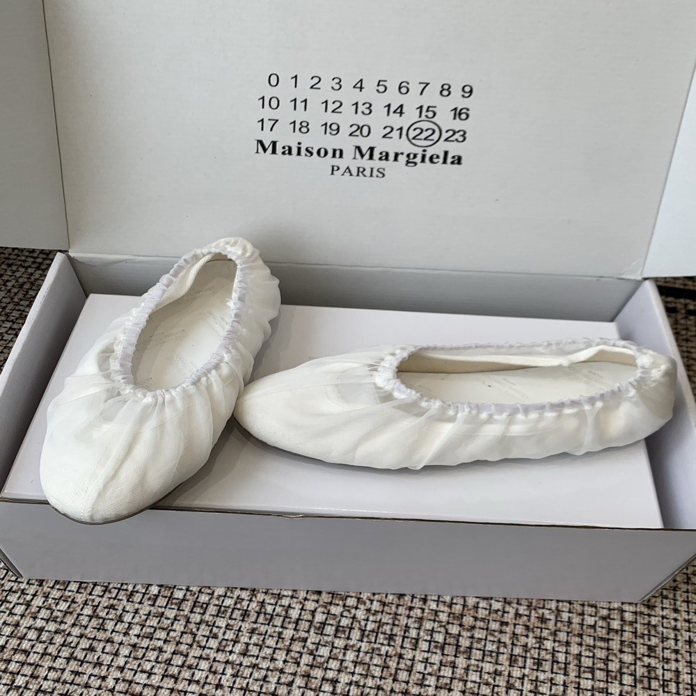 메종마르지엘라 클래식 주름 발레 슈즈
