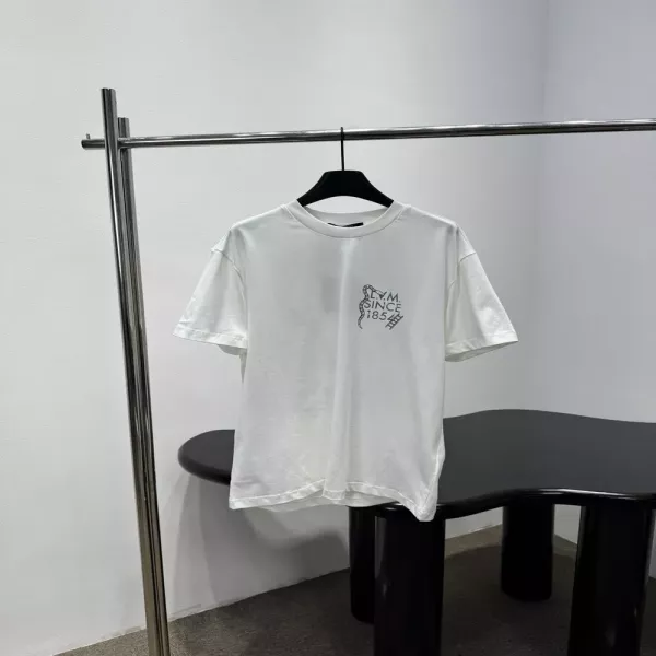 루이비통 코튼 프린트 라운드 티셔츠