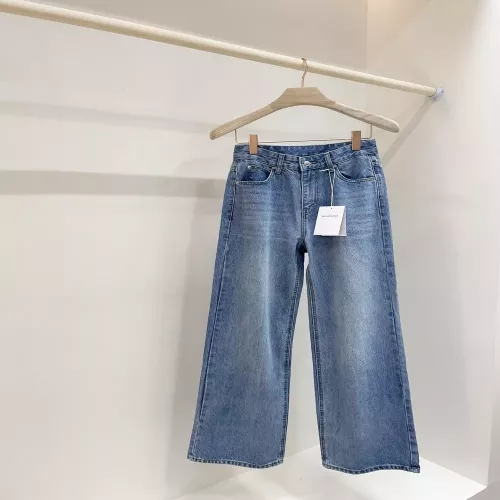 알렉산더왕 워싱 와이드 데님 팬츠