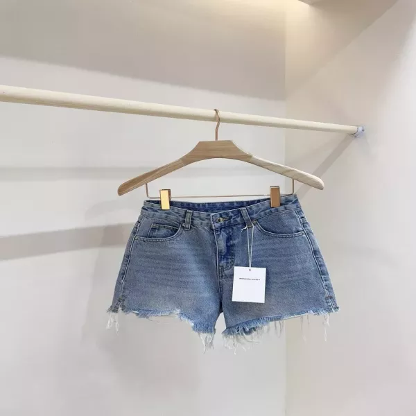 알렉산더왕 워싱 디스트로이드 포켓 데님 쇼츠