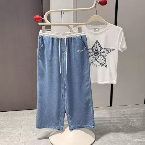 로에베 텐셀 와이드 데님 팬츠