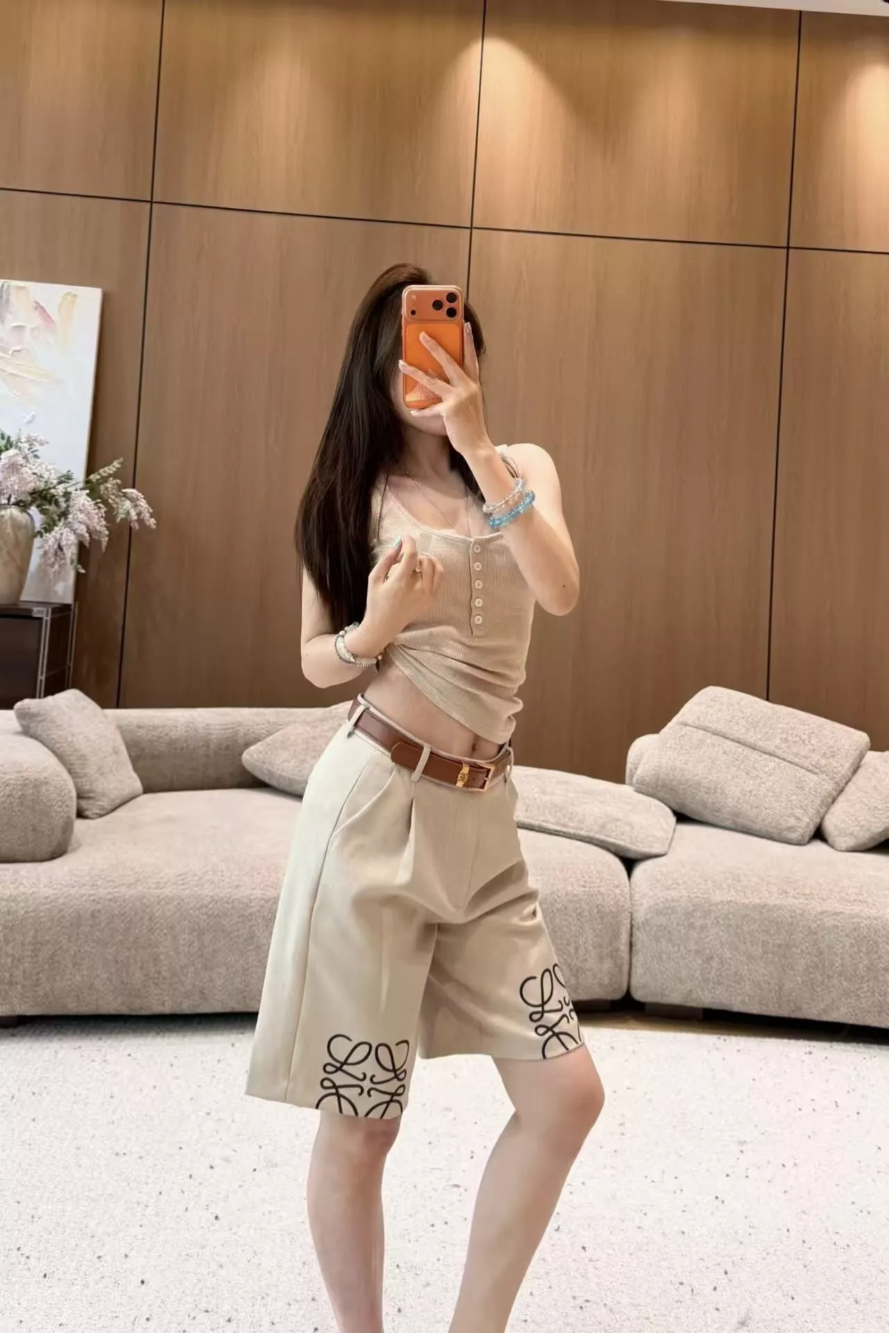 로에베 로고 프린트 버뮤다 쇼츠 상세 이미지 65