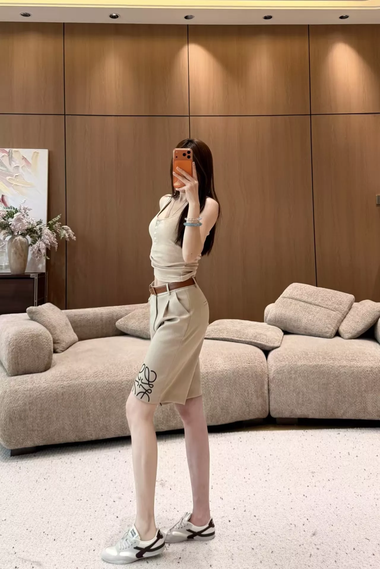 로에베 로고 프린트 버뮤다 쇼츠 상세 이미지 64