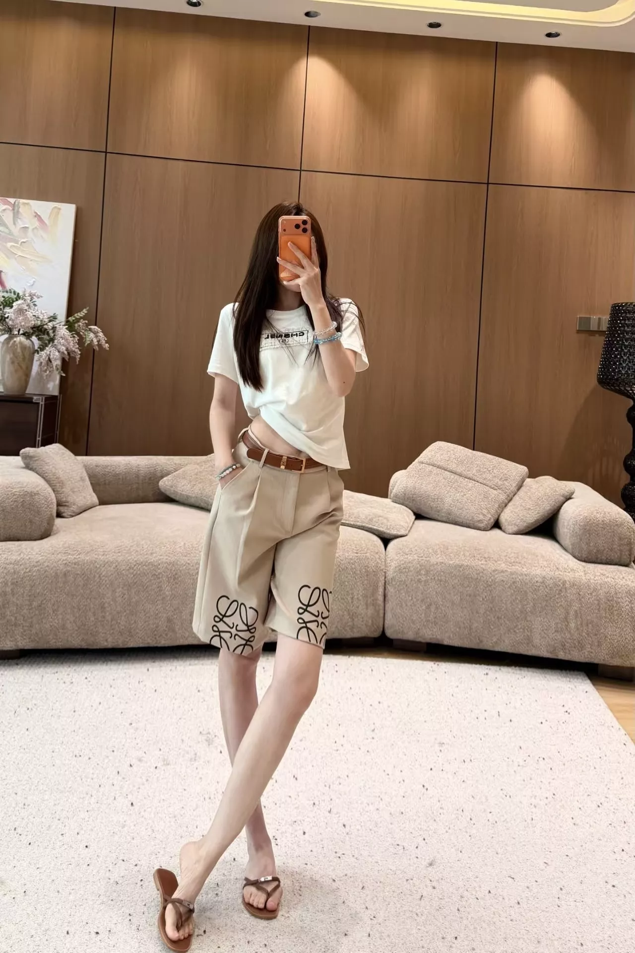 로에베 로고 프린트 버뮤다 쇼츠 상세 이미지 61
