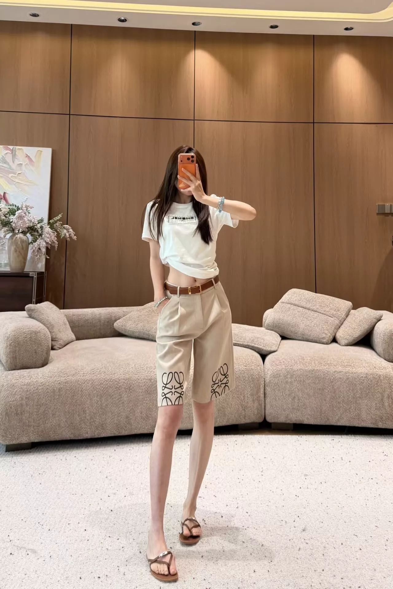 로에베 로고 프린트 버뮤다 쇼츠 상세 이미지 62