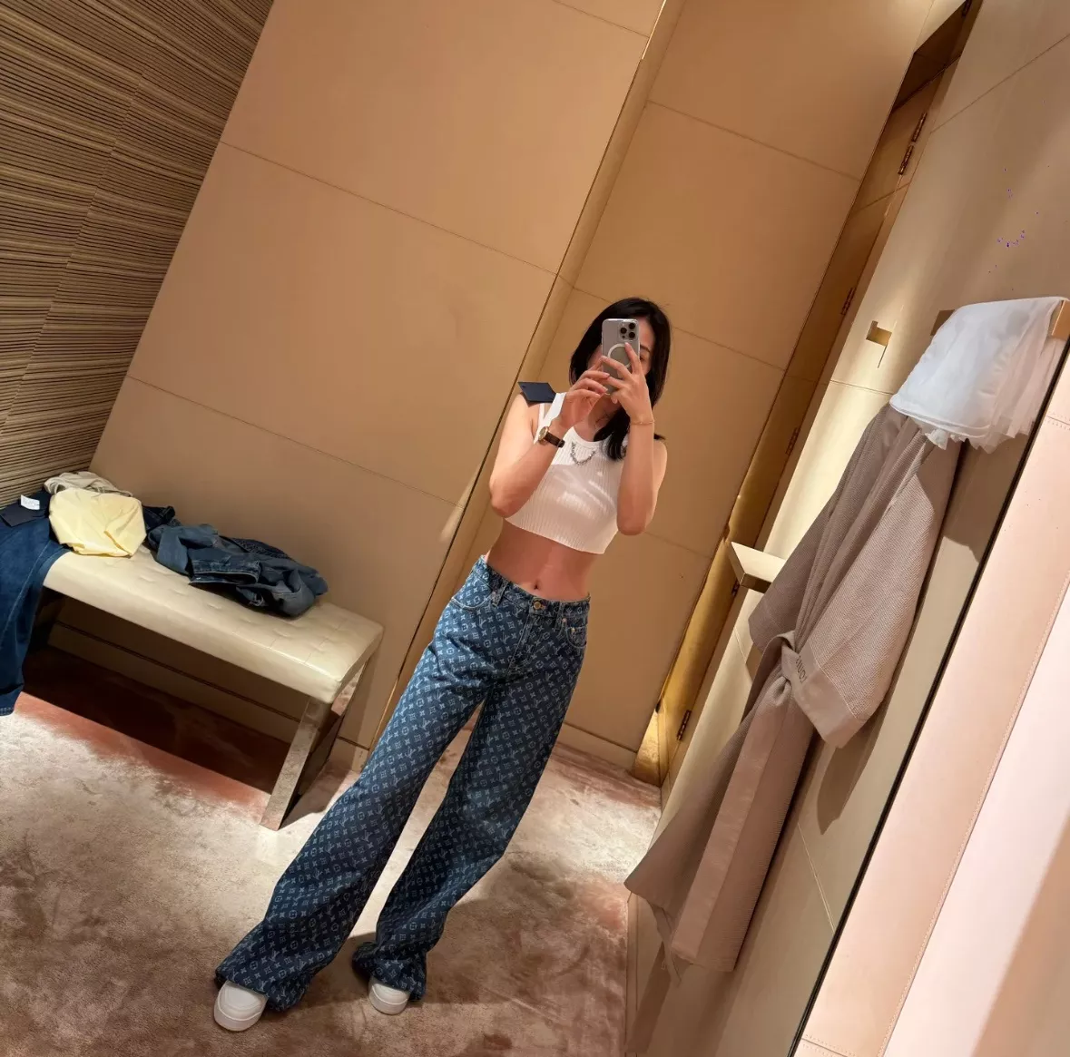 루이비통 모노그램 와이드 데님 팬츠 상세 이미지 70