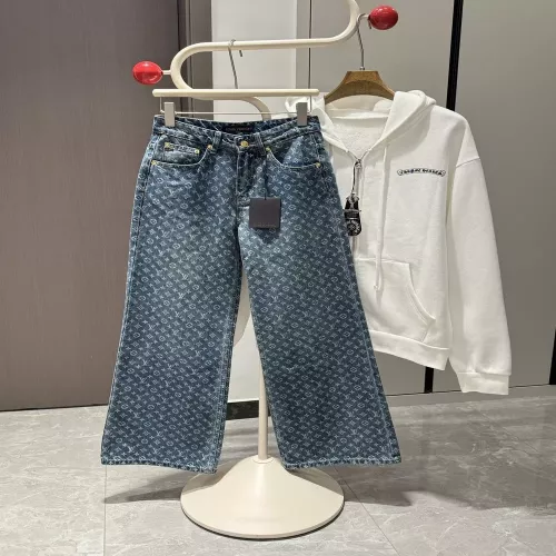 루이비통 모노그램 와이드 데님 팬츠