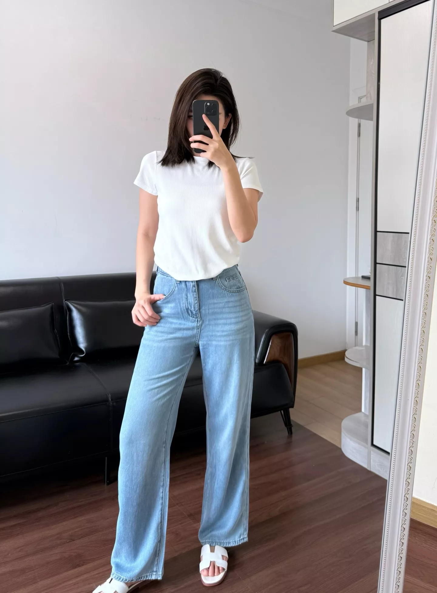 더로우 초경량 텐셀 와이드 데님 팬츠 상세 이미지 39
