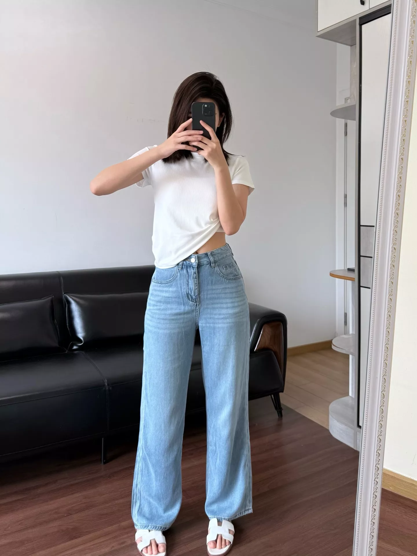더로우 초경량 텐셀 와이드 데님 팬츠 상세 이미지 40