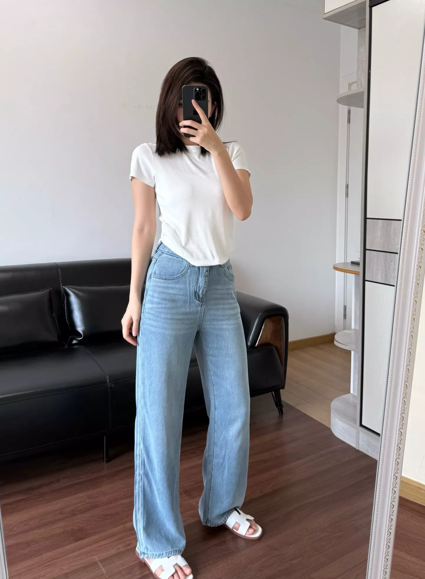 더로우 초경량 텐셀 와이드 데님 팬츠 상세 이미지 38