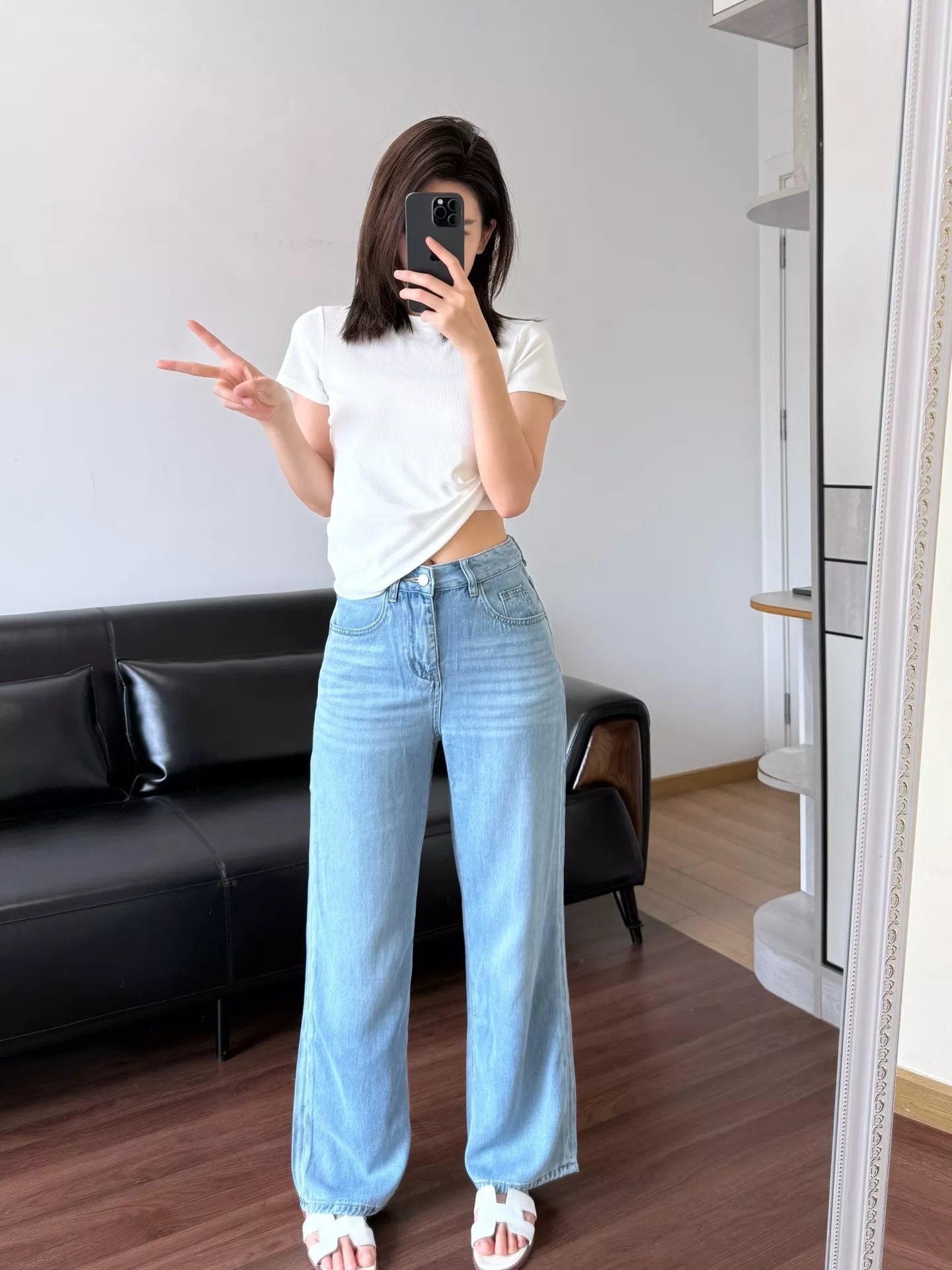 더로우 초경량 텐셀 와이드 데님 팬츠 상세 이미지 41