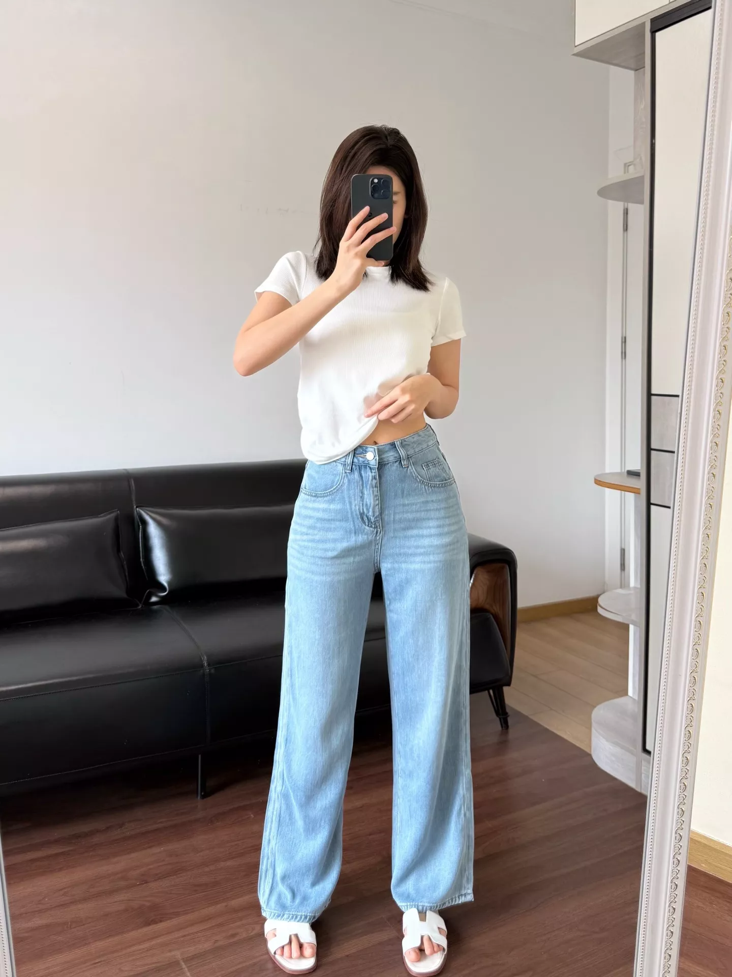 더로우 초경량 텐셀 와이드 데님 팬츠 상세 이미지 35