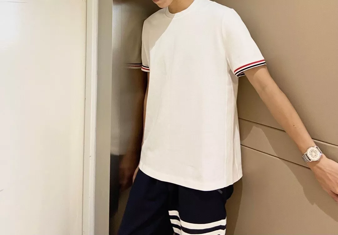 톰브라운 삼선 포인트 콜라보 반소매 탑 상세 이미지 31