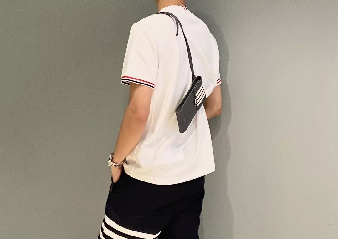 톰브라운 삼선 포인트 콜라보 반소매 탑 상세 이미지 36