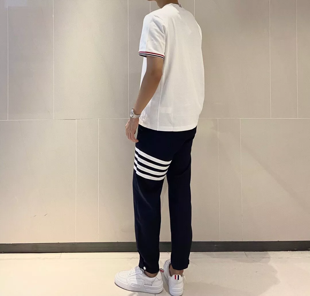 톰브라운 삼선 포인트 콜라보 반소매 탑 상세 이미지 32