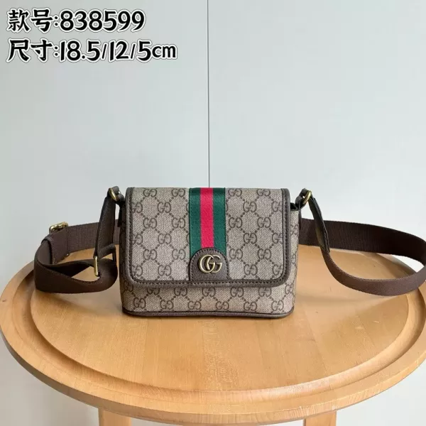 구찌 모노그램 스트랩 플랩백