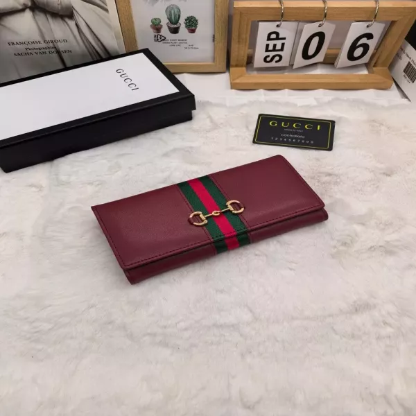 구찌 웹 스트랩 장지갑