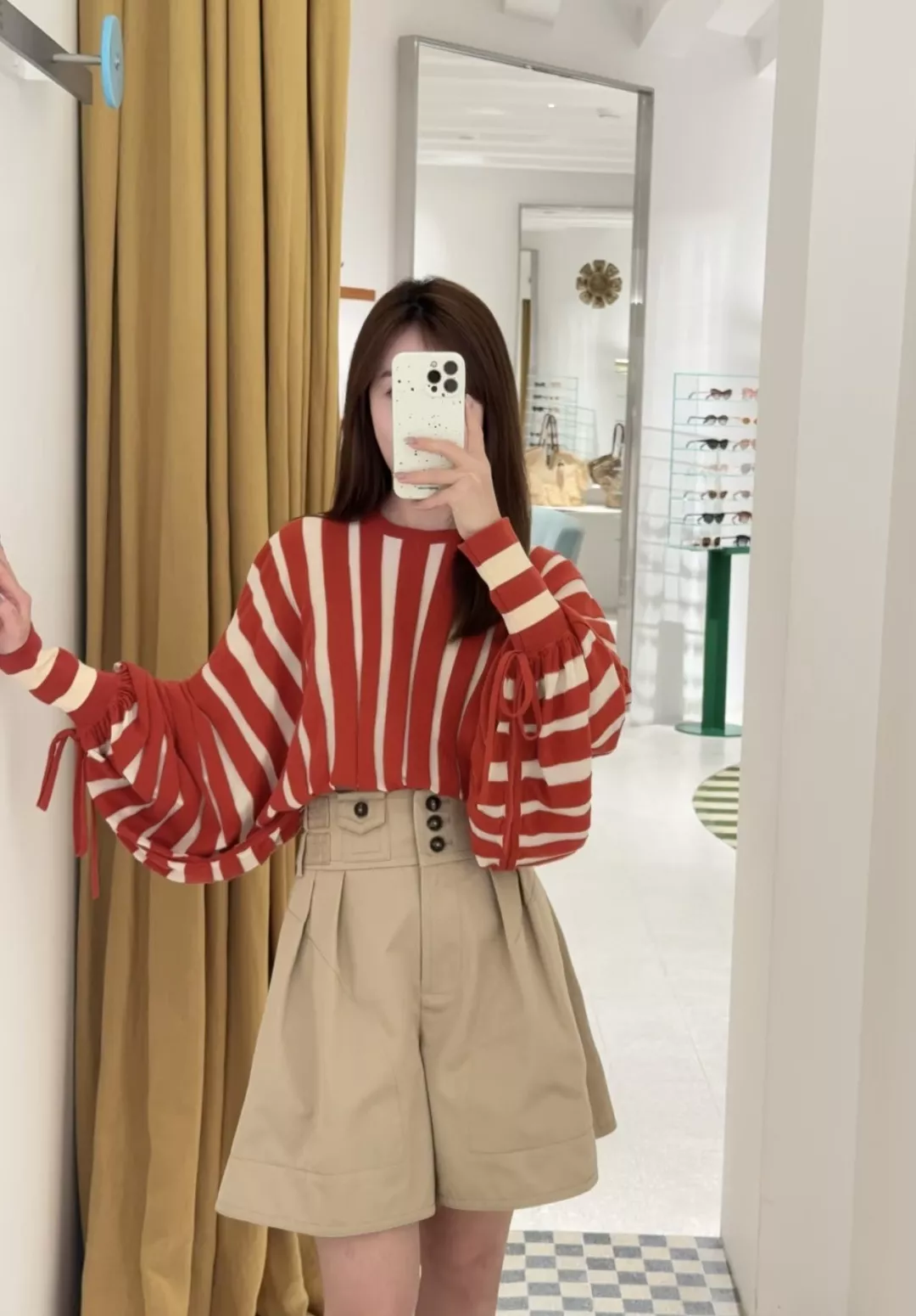 짐머만 카키 하이웨이스트 더블버튼 팬츠 상세 이미지 15