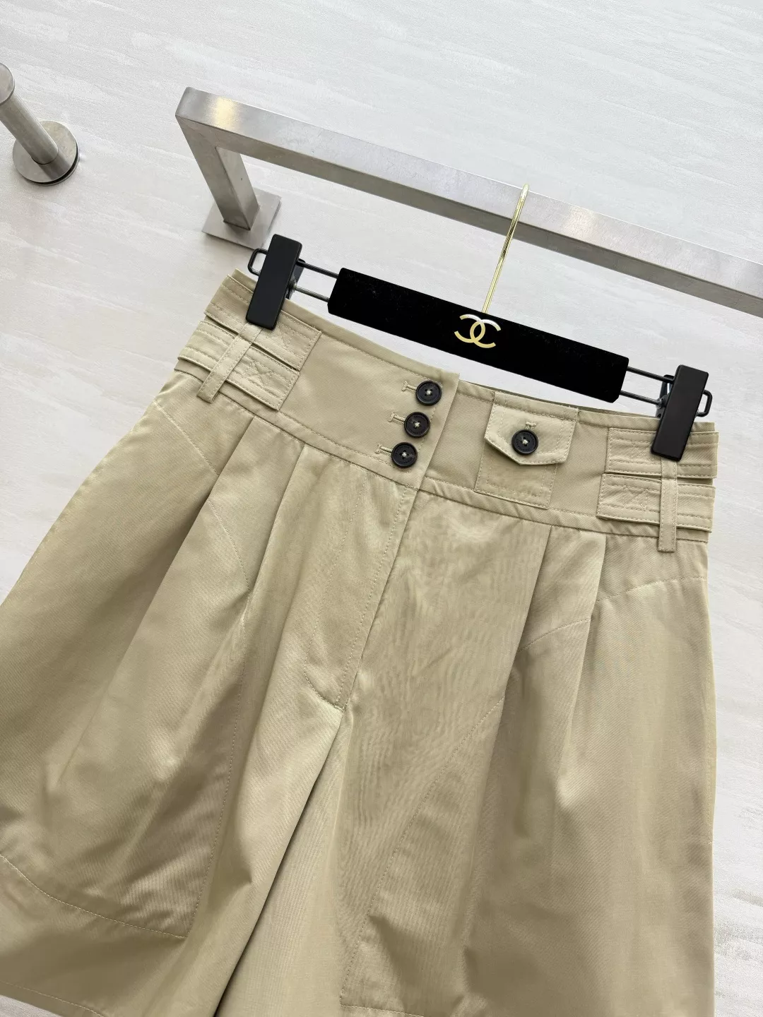짐머만 카키 하이웨이스트 더블버튼 팬츠 상세 이미지 2