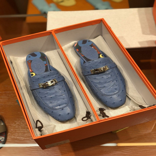 에르메스 켈리 버클 오스트리치 반슬리퍼