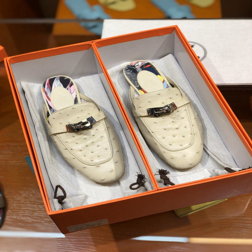 에르메스 켈리 버클 오스트리치 반슬리퍼