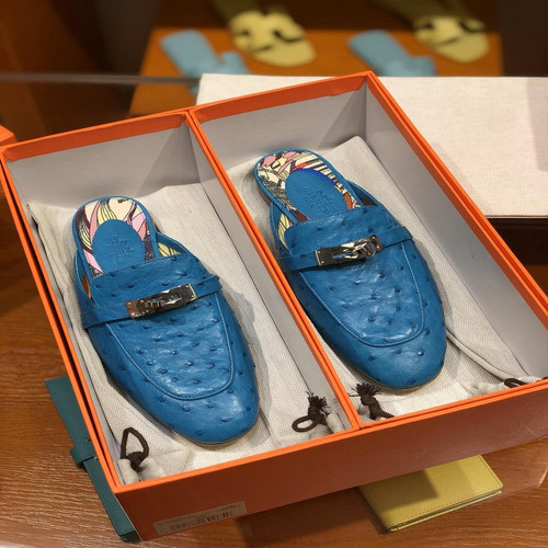 에르메스 켈리 버클 오스트리치 반슬리퍼