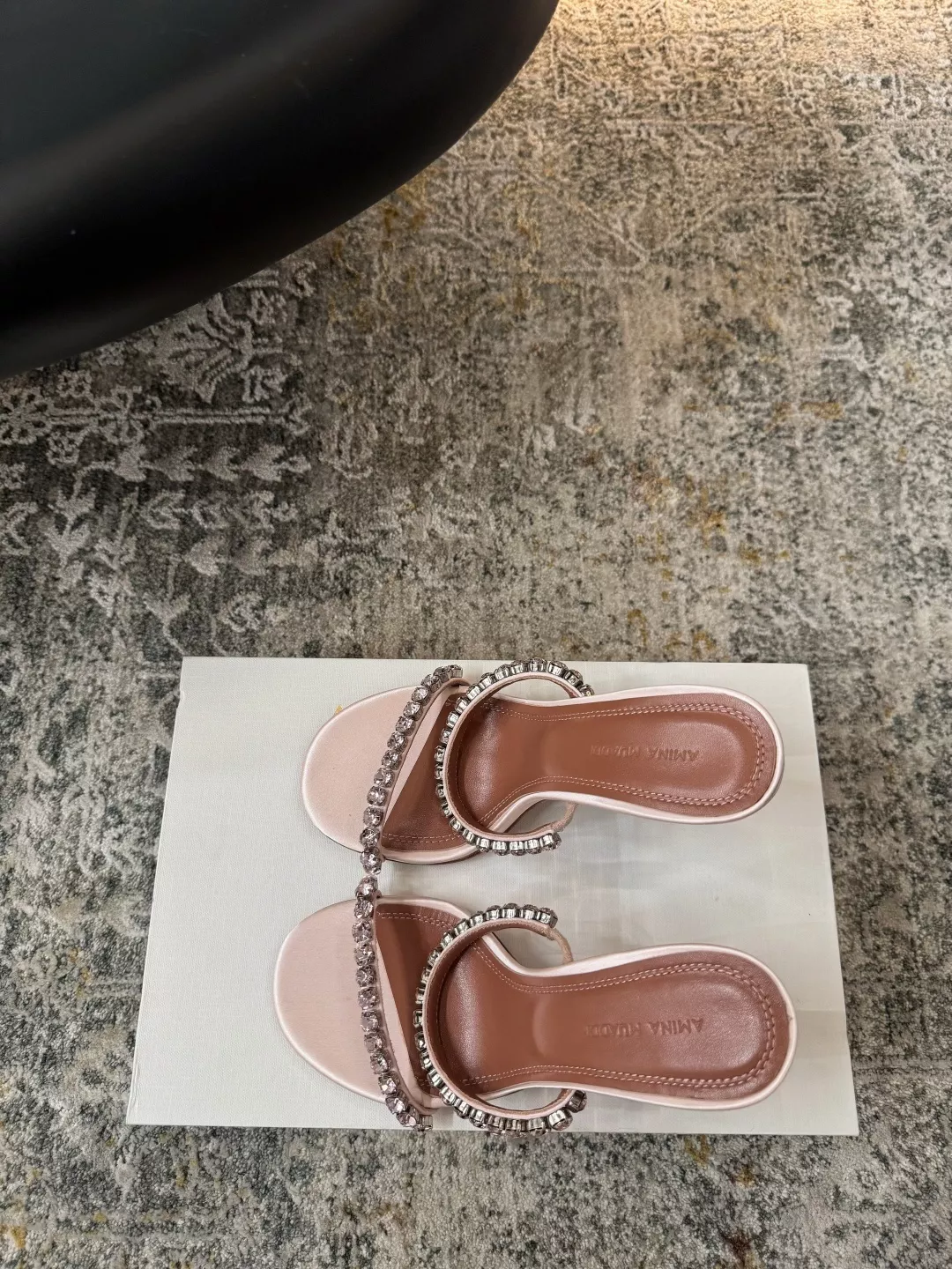 아미나무아디 진주 장식 하이힐 샌들 상세 이미지 2