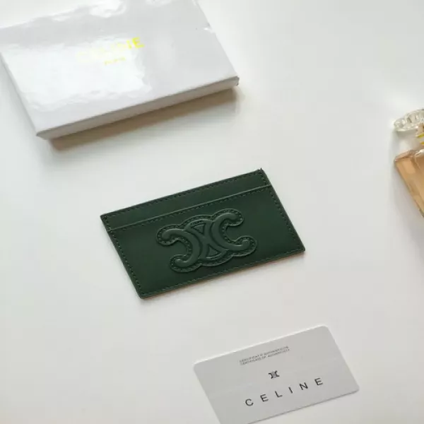 셀린느 압화 로고 카드 홀더