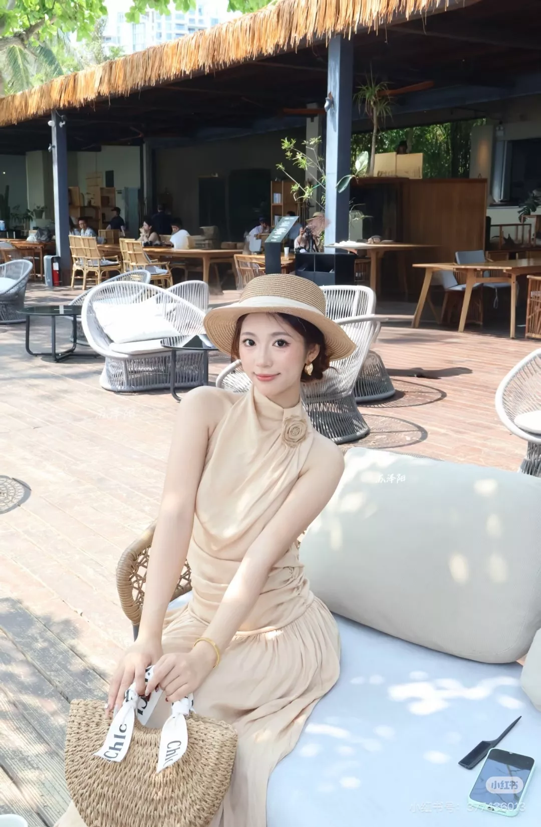 끌로에 라탄 짜임 핸드백 상세 이미지 11