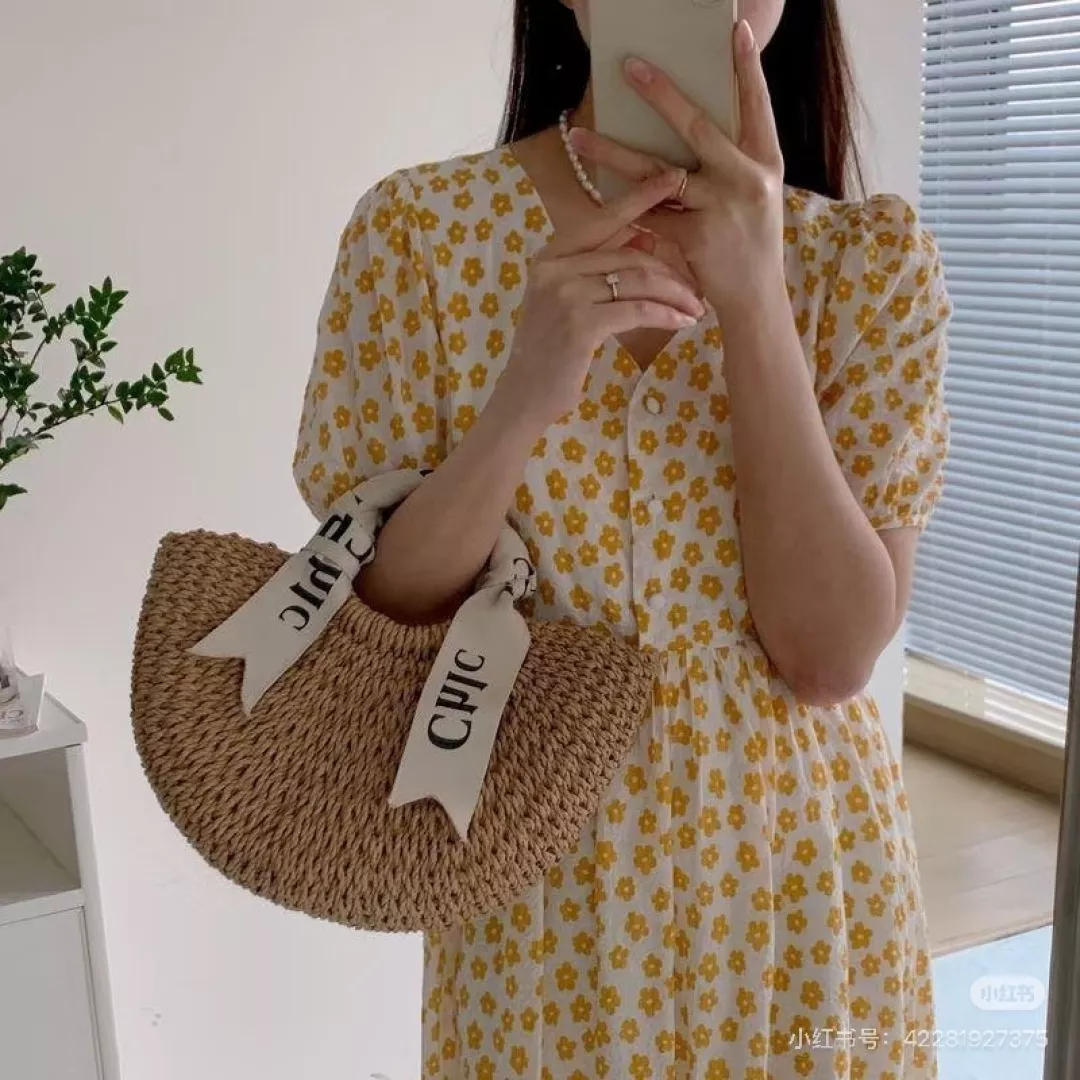 끌로에 라탄 짜임 핸드백 상세 이미지 9