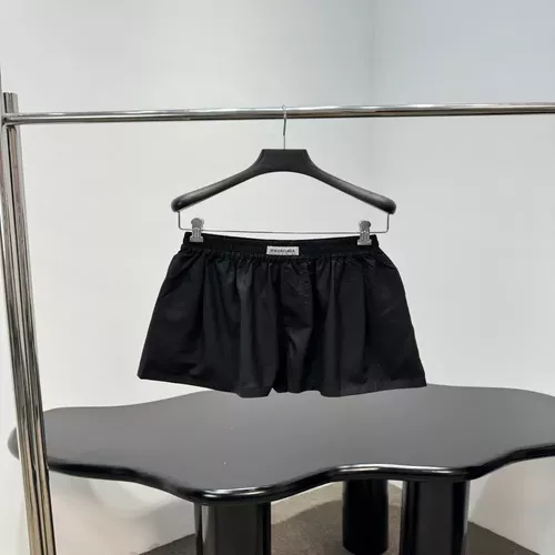 발렌시아가 아트 로고 장식 밴딩 쇼츠