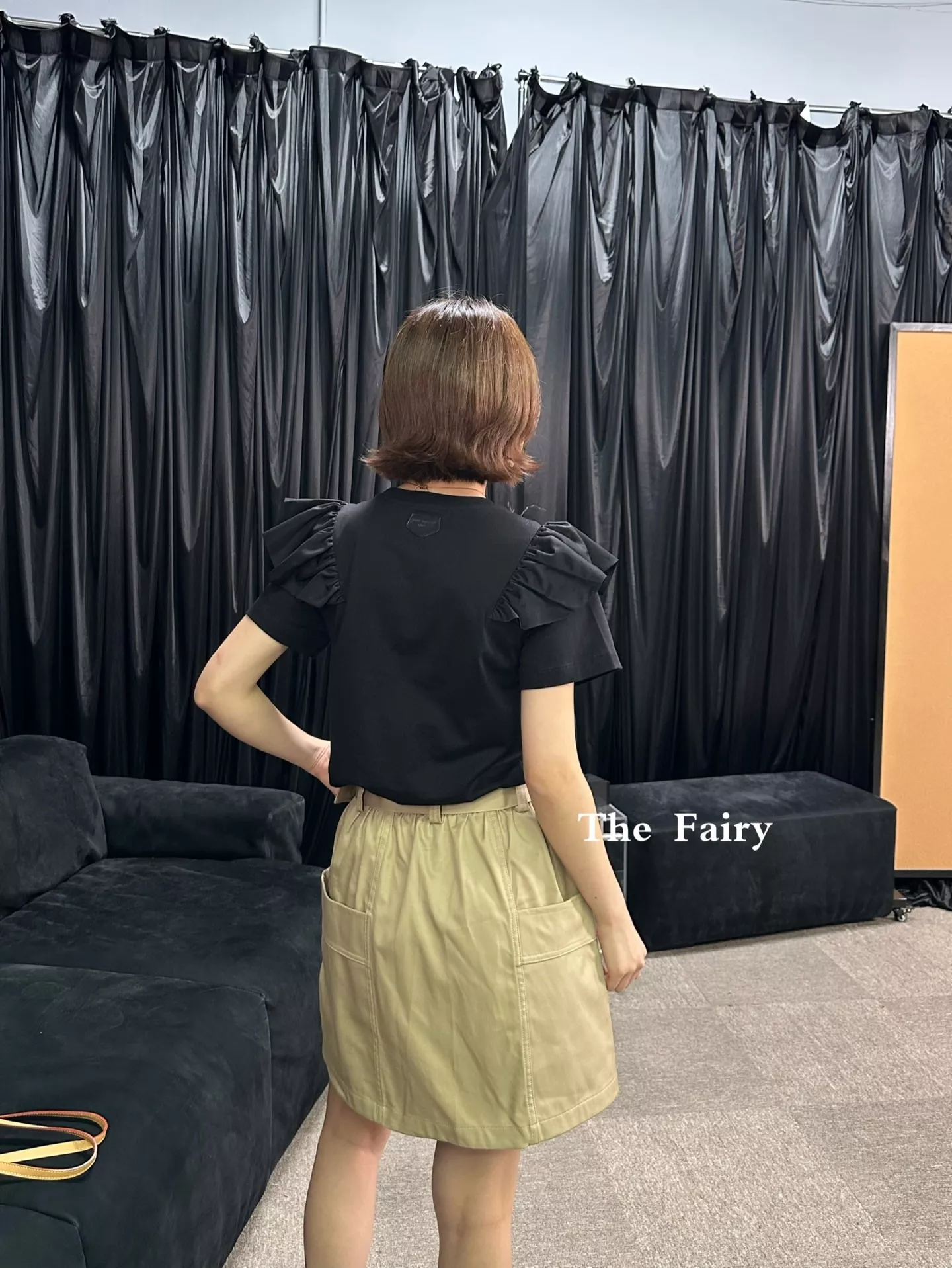 루이비통 카키 코튼 니트 카고 스커트 상세 이미지 12
