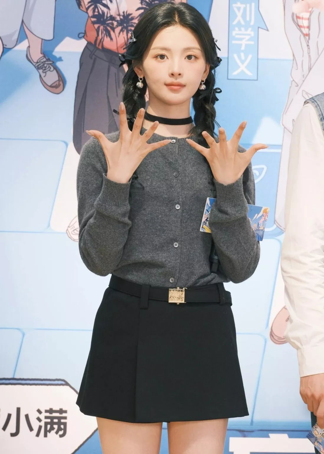 미우미우 로고 벨트 플리츠 미니 스커트 상세 이미지 55