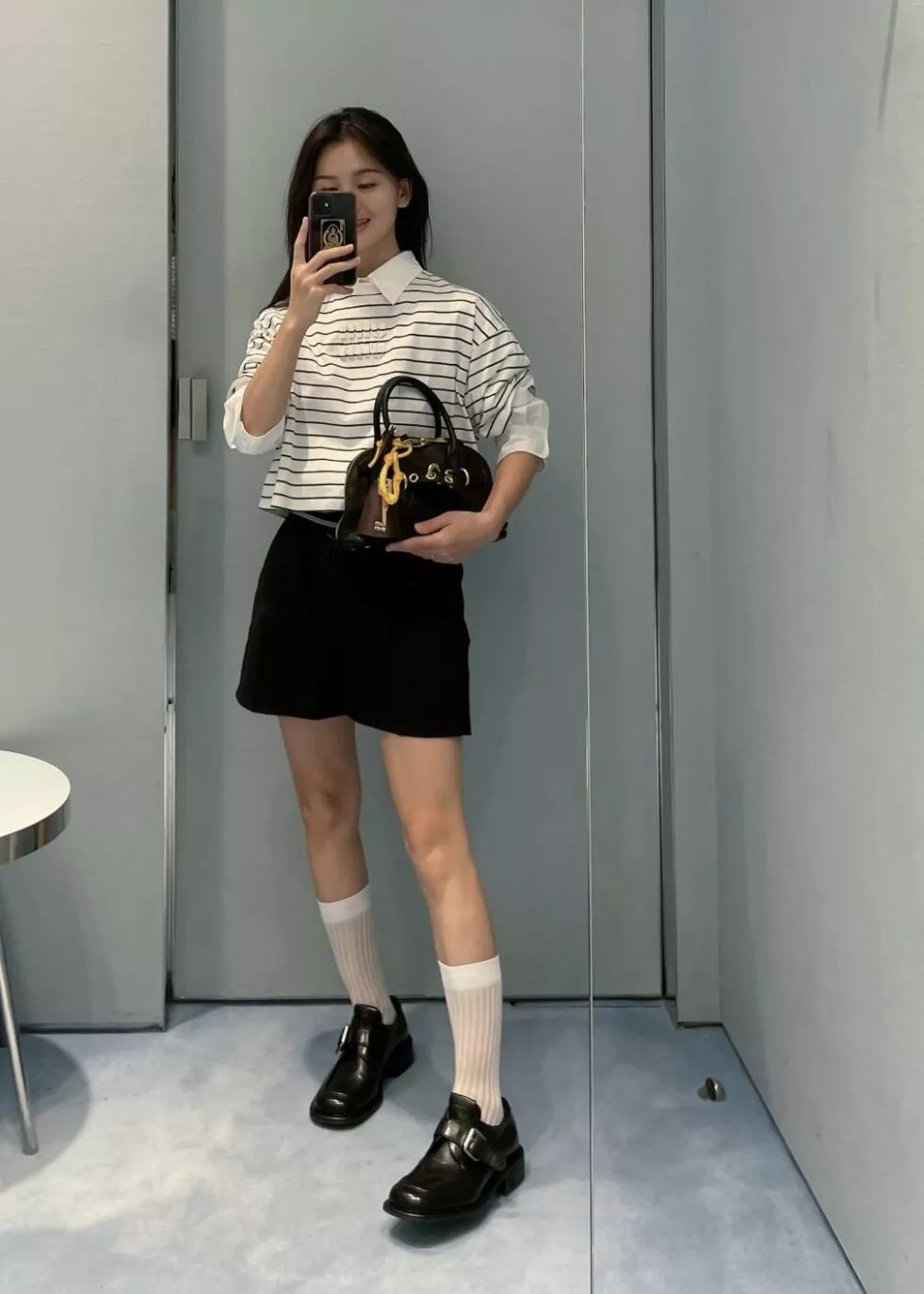 미우미우 미니 울 쇼트 팬츠 상세 이미지 21
