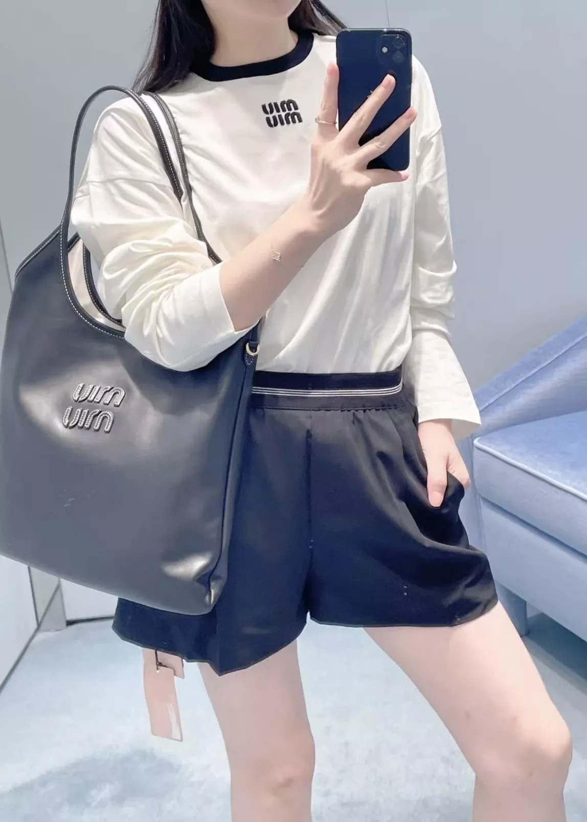 미우미우 미니 울 쇼트 팬츠 상세 이미지 30