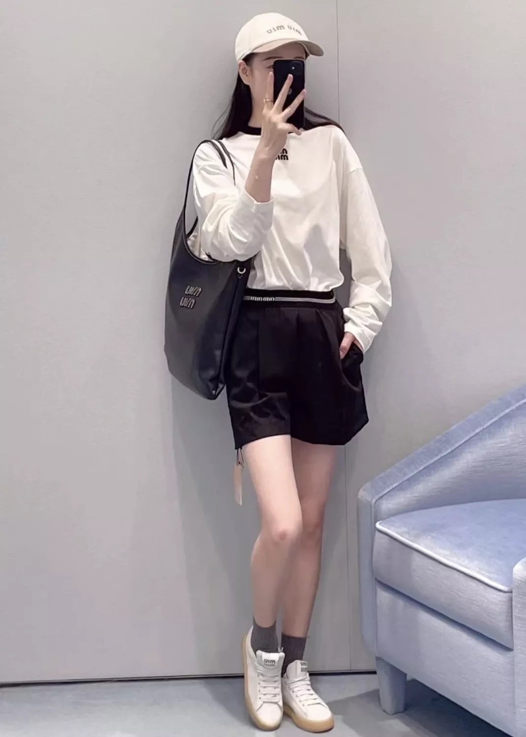 미우미우 미니 울 쇼트 팬츠 상세 이미지 31