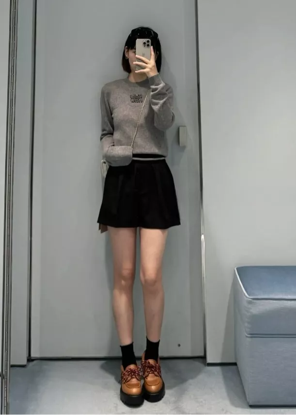 미우미우 미니 울 쇼트 팬츠 상세 이미지 25