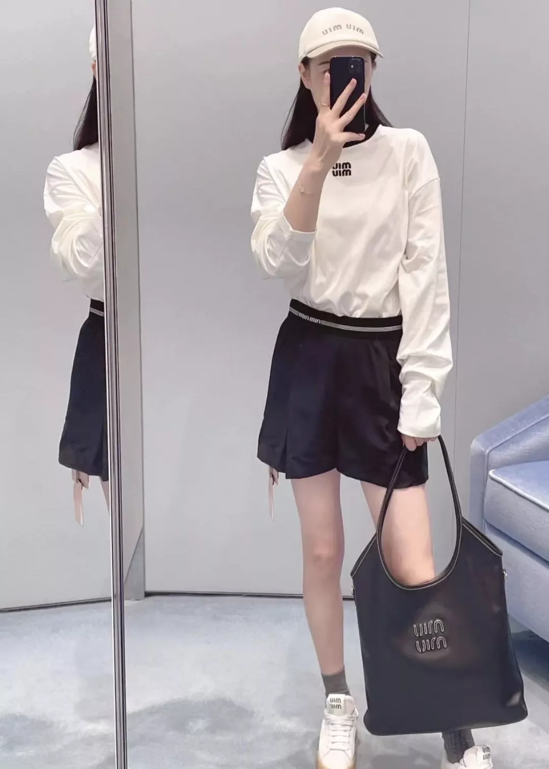 미우미우 미니 울 쇼트 팬츠 상세 이미지 28